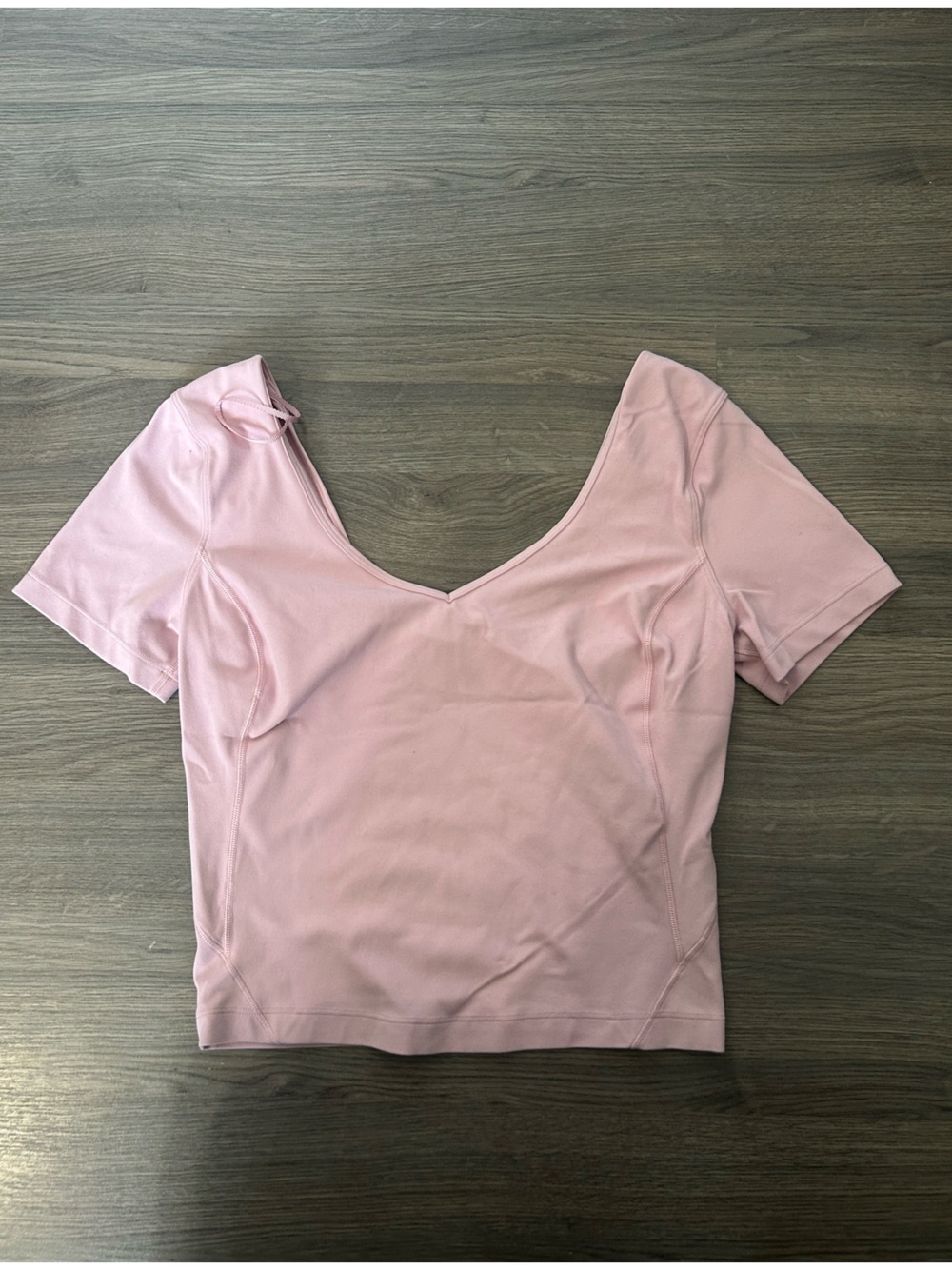 Lululemon Pink Align Shirt T Shirt Tank Scoop Neck Open Back Athletic Shirt